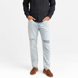 BP Distressed Light Wash Ripped Jeans Y2K Streetwear Athletic Fit Mens Sz 32 HSH